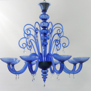 I DOGI Collection – Set di 4 bicchieri in vetro colorato decoro murrine –  MEE Venezia 041
